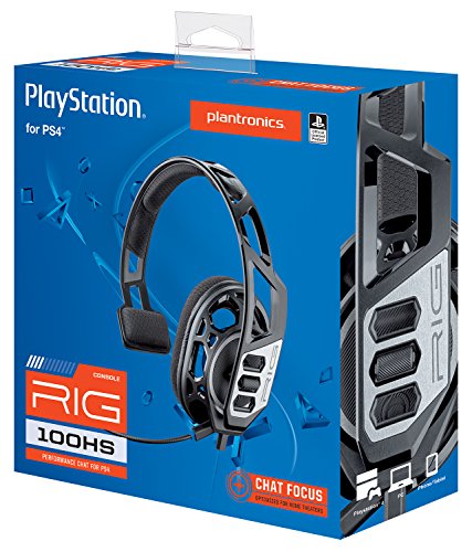 Plantronics Gaming Headset, RIG 100HS Gaming Headset for PlayStation 4 with Open Ear Full Range Chat