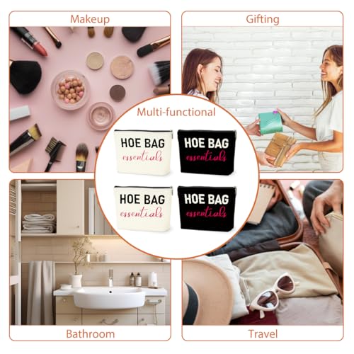 4 PCS Funny Gifts for Women Makeup Bag, Girls Weekend Gifts For Women - color: Multicolor 0093