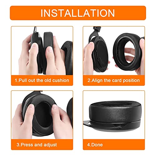 HS60 HS70 Earpads, Cooling Replacement Ear Pad Cushion for Corsair HS70 Pro | Also fit HS60/Pro HS50/Pro, Durable Protein Leather Gaming Headset Noise Isolation