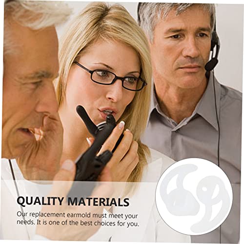 Vaguelly 1pair Gaming Earbuds Eartips Fin Earbud Tips for Fin Replacement Ear Mold Comfortable Silicone Earplugs Acoustic Tube Ergonomic Ear Model