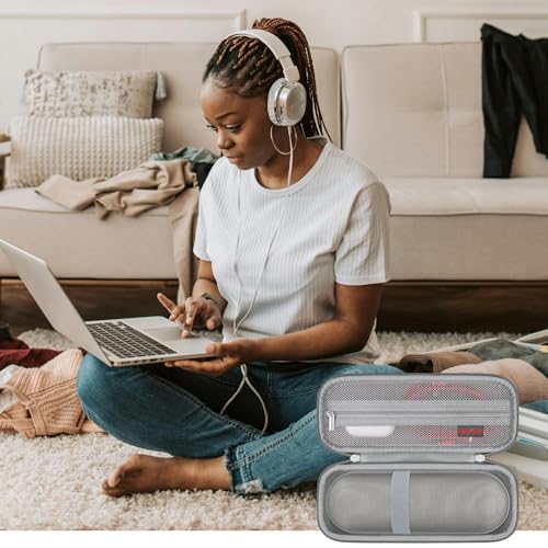 Carrying Case for Beats Pill - Portable Bluetooth Speaker/Beats Pill x Kim - color: Light Gray