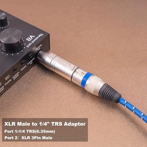 1/4 to XLR Adapter for Microphone, Mixer, 4 Pack, Silver, 1/4 TRS Male to XLR Female Adapter, 3-PIN Adapter Connector, Compatible with Microphone,Mixer, Zinc Alloy with Nickel Plating - size: 4PX1 (Male to Female), style: 1/4" TRS to XLR Adapter