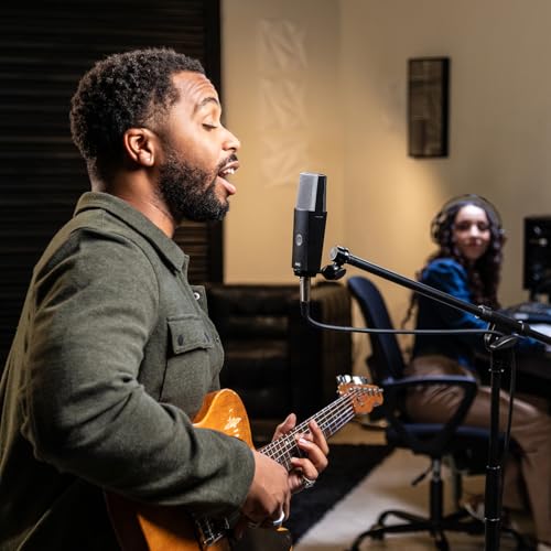 AKG C104 Professional Large Diaphragm Cardioid Condenser Microphone – XLR Studio Mic for Podcasting, Streaming, Broadcasting & Music Recording, Low Noise, High SPL, Sustainable Design - style: C104