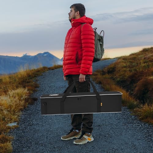 Multifunctional Tripod Bag 32 X 7 X 7 Inches / 81 X 18 X 18 cm Heavy Duty Tripod Carrying Case with Handle for Lights, Speakers, Cameras, Booms, Microphone Stands, Black - size: 32 X 7 X 7 Inch
