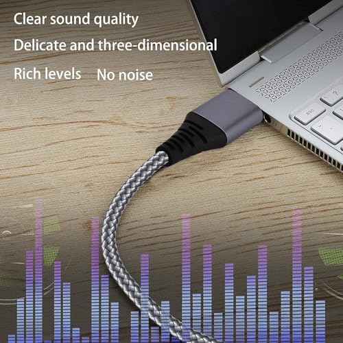 USB to 1/4 inch TRS Audio Stereo Cable 6.6FT,USB-A to 6.35mm Quarter inch Aux Jack Stereo Audio Cable for PC, Laptop, Amplifier, Mixer, Home Theater, Speaker ect - size: 6.6FT, style: USB to 1/4 TRS Audio Cable