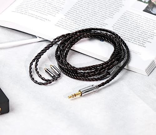 Linsoul Tripowin Mirage IEM Cable,30AWG OCC 4N HiFi IEM Upgrade Replacement Cable, with 3.5mm Audio Jack for in-Ear Monitor Audiophile Musician(MMCX) - size: MMCX