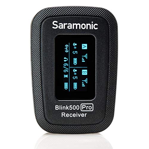 Saramonic Advanced 2.4 GHz Wireless Clip-On Microphone System with Lavalier & Dual-Channel Receiver for Cameras, Mobile Devices and More (Blink 500 Pro B1), Black,1x TX - TRS/TRRS, BLINK500PROB1 - color: Blink500 Pro B1