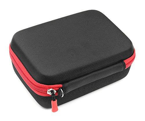 Case for Shokz openrun, openrun pro, openrun Mini, openmove, opencomm, Aeropex, OpenMove, Trekz, Trekz Mini, Trekz Air, Bluez 2, 2S; (Black with red Zip) - color: Black with red zip
