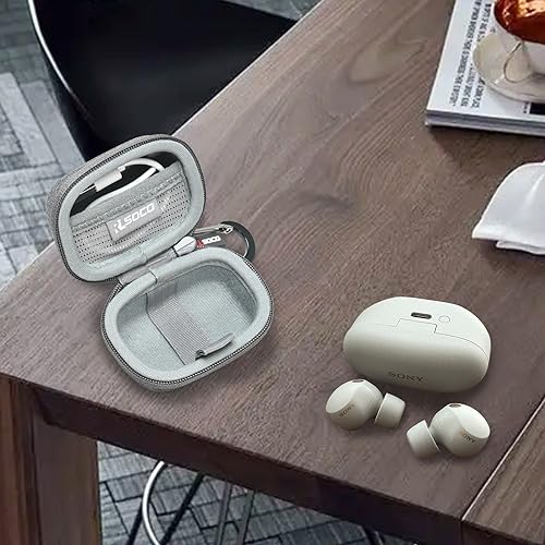 RLSOCO Carrying Case for Sony WF-1000XM5 The Best Truly Wireless Noise Cancelling Earbuds - Grey (Case Only) - color: WF-1000XM5 Case Grey