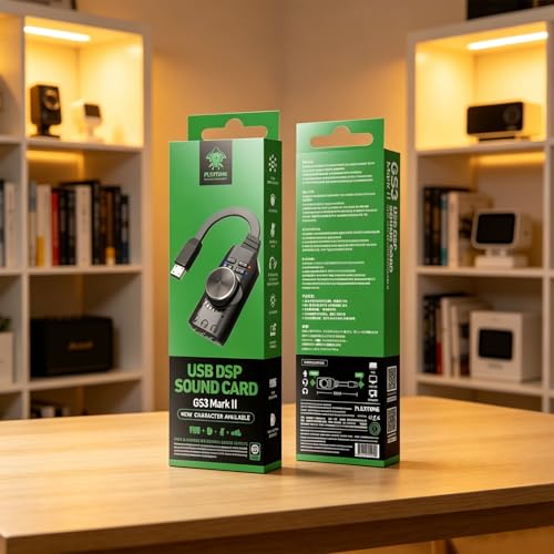 USB Sound Card Adapter with Volume Control External 7.1CH Audio Adapter for PC Laptop Gaming Headset, Black - color: Black