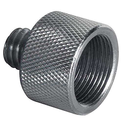 On-Stage MY430 Studio Microphone Shock Mount, Black & MA-100 3/8" Male to 5/8" Female Mic Screw Adapter
