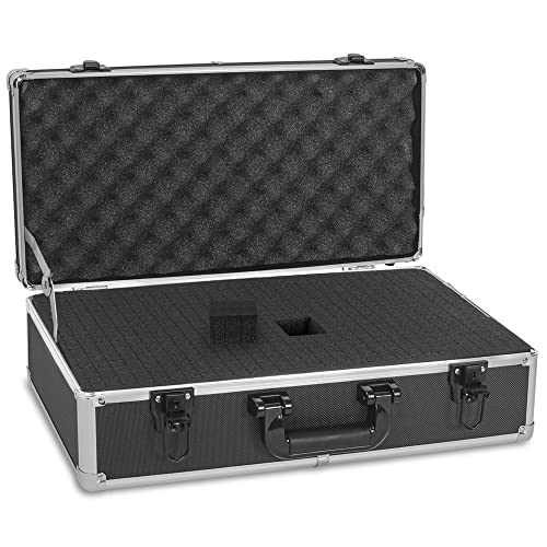 20 Inch Hard Carrying Case | Ideal for Wireless Mic System Storage & Camera Gear Transportation, Aluminum Alloy Sturdy Build, Customizable Pre-Diced Foam - size: Inner:19.6''X 9.6''X 5.6''