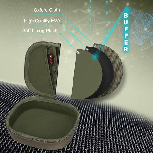XANAD Hard Case for Bose QuietComfort, QC Ultra, QC 45, QC 35, QC45 SE, QC SE or Skullcandy Crusher Evo, Hesh ANC, Hesh Evo, Crusher ANC 2, Crusher, Riff 2 Noise Headphones, Green - color: Green