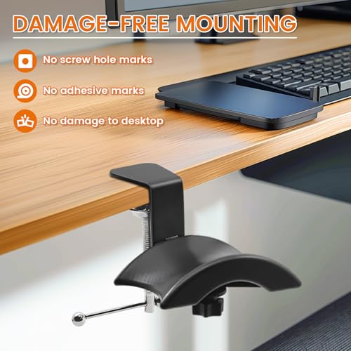 Headphone Hanger, PC Gaming Headset Stand Adjustable Clamp-On Headphone Hook Mount, Universal Fit for PC Accessories, Headphone Holder Under Desk