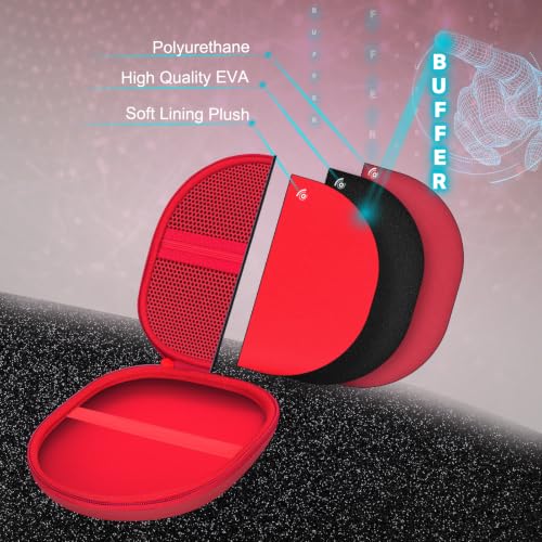 Headphone Headset Case Compatible with JBL Tune 520BT 720BT/BERIBES/KVIDIO/Soundcore by Anker/Sony Wireless On-Ear Headphones,Red - color: Red