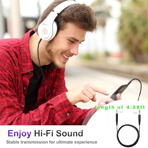 Replacement Audio Cable 3.5mm to 2.5mm for Bose Headphones | Compatible with Bose 700 QC45 QC35II QC35 QC25, SoundTrue Soundlink OE2, Aux Cord Wire, No Mic