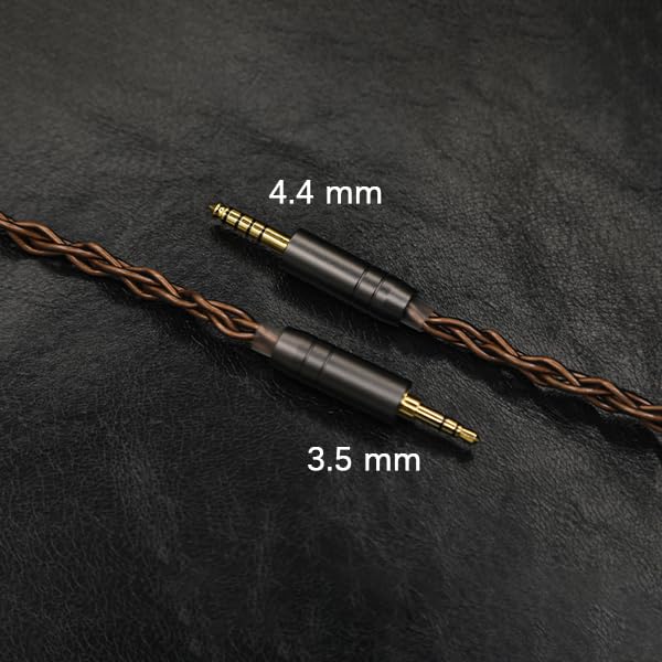 21AWG 5N OCC IEM Cable, 0.78mm 2-Pin to 3.5mm Replacement Cord, 1.25m - size: 2 pin 0.78mm to 3.5mm