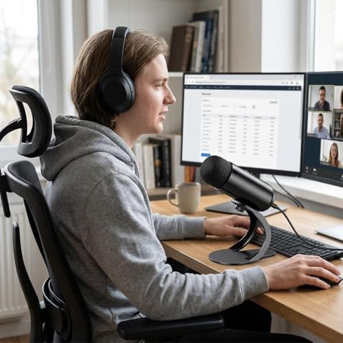 USB Condenser Microphone, Podcast Microphone, Plug and Play,Compact Gaming Streaming Dynamic Mic for Laptop Gaming PC, without RBG Lights - color: without RBG Lights