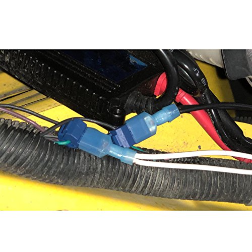 Nilight - 50031R 240 Pcs/120 Pairs Splice Wire Terminals T-Tap Self-Stripping with Nylon Fully Insulated Male Quick Disconnects Kit - size: 240Pcs 22-10AWG