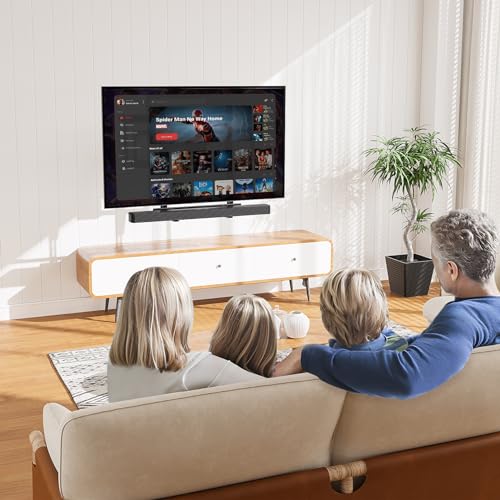 Mounting Dream Soundbar Mount, Heavy Duty Soundbar TV Bracket up to 26.5lbs | Sound Bar Mount for Soundbars with/ without Holes, Height & Level Adjustment, No-Slip Base Holder Extends 3.44”-6.06”, MD5428 - size: Soundbar Mount Up to 26.5 lbs