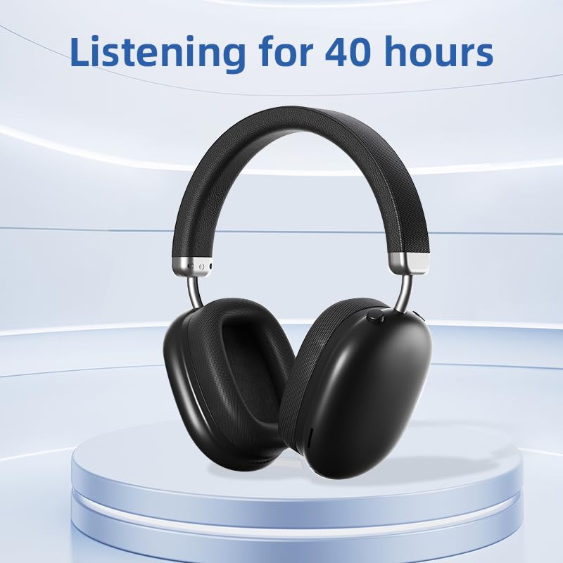 BT1638 Over-Ear Wireless Headphones, Premium Padded Headband, Champagne USB-C Charging, Bluetooth Headphones, Long Endurance Flight of up to 40 Hours,Fashionable and Colorful (Gold) - color: Gold