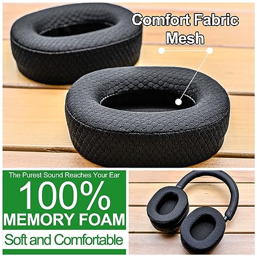 1000XM5 Earpads Compatible with WH-1000XM5 by LTYIVABHTTW - Noise Isolating Memory Foam, Added Thickness, Improved Durability & Sound Ear Cushion (Breathable Mesh)