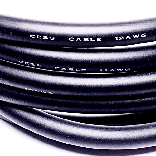 CNCESS CESS-112-1f RCA to 1/4" TS Audio Patch Cable, 12 Gauge, 2 Cables (1 Foot) - size: 1 Foot