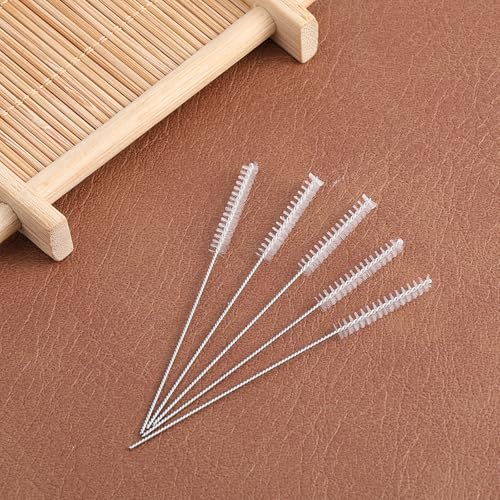 10 PCS Hearing Aid Cleaning Tools, Hearing Aid Vent Earhook Tube Cleanings Brush Kit Tubes Cleanings Brushs Tube Cleaning Tool for Earbuds Headphones Small Holes Cleaner Small Brush