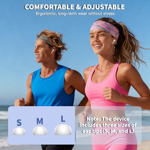 Wireless Earbuds, Blue-tooth Headphones with Smart Touch Screen LED Display, ANC Noise Canceling Earbuds with 48Hrs Playtime,Waterproof Sports Blue-tooth Headphones for iPhone 17/16/15/14/iPad/Android