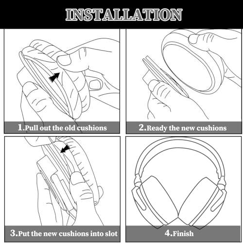 Aiivioll Ear Pads for Sony WH-CH700N/WH-CH710N/WH-CH720N/ZX770BN Headphones, Replacement Earpads with Ice Silk Cloth and Memory Foam, Ice Feel Gel Ear Cushions (Black Purple/Print) - color: Black Purple/Print