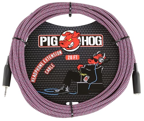 Pig Hog PHX35-20RPP Headphone Extension Cable 20ft - color: Riviera Purple