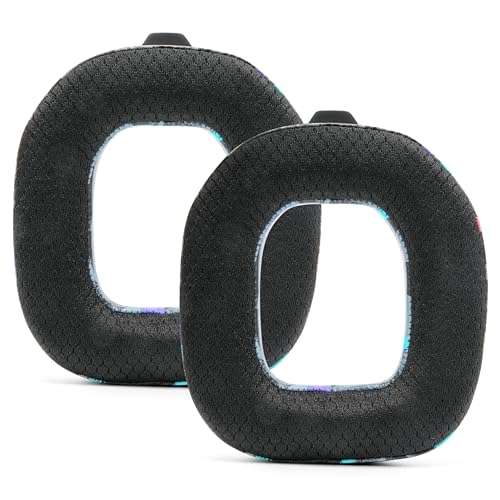 WC Freeze A40 - Hybrid Fabric Cooling Gel Earpads for Astro A40 TR | Made by Wicked Cushions | Improved Durability, Thickness & Sound Isolation | 90s Black - color: 90s Black