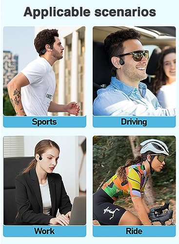 Bone Conduction Headphones, Wireless Bluetooth 5.3 Swimming IPX8 Waterproof Headset, Suitable for for Running, Cycling, Drving.