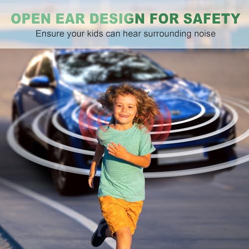 Mehomeli Kids Headphones, Bluetooth 5.2 Air Conduction Open Ear Headphones | 85dB Volume Limiting, Stereo Sound with Mic, IPX5 Waterproof, 20H Playtime, Perfect for School and Outdoor, Yellow - color: Yellow