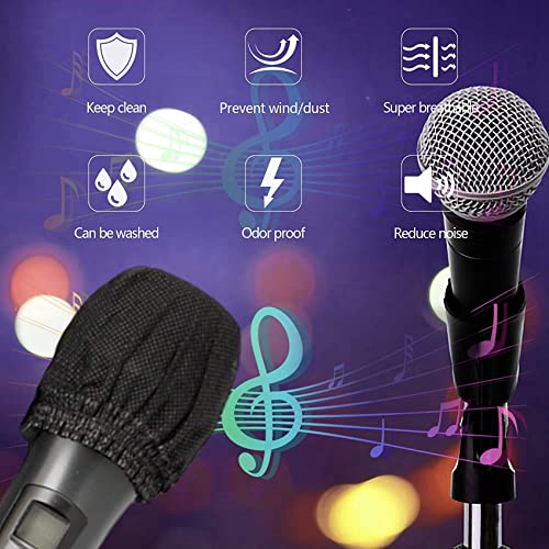 300 Pcs Disposable Microphone Covers, Windscreen Mic Covers, Handheld Microphone Protective Cap for Karaoke