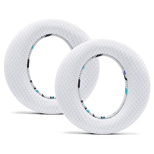 WC Freeze Pulse 3D - Cooling Gel Earpads for Sony PS5 Pulse 3D | Made by Wicked Cushions | Thicker Cushion & Wider Opening | 90's White - color: 90's White