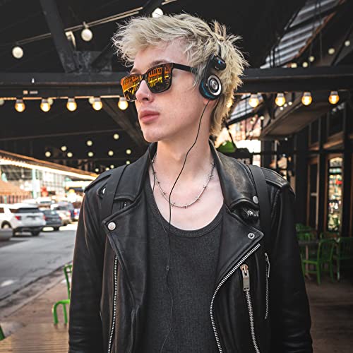 Koss Porta Pro Classic Retro 80s Style On-Ear Headphones, Wired 3.5mm Plug | Collapsible Design, Soft Case Included, Audiophile - color: Black; Silver