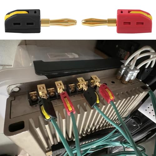 20Pcs 4mm Banana Plug Quick Connect Speaker Wire Connectors 32A 250V, Insulated Banana Sockets for Home Theater Audio -Red Black - color: 20pcs Red/Black