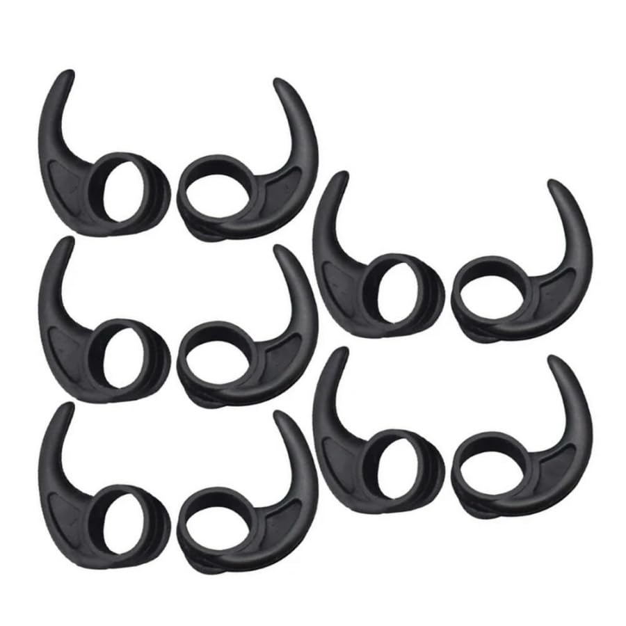 for 5 Pairs Earbud Hooks Silicone Budlocks Earphone Sport Grips Ear Fins Wings Adapters Eartips for in-Ear and Canal Ear