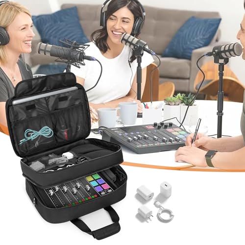 Trunab Audio Mixer Case Compatible with RODE Caster Pro/Pro II/RC Duo