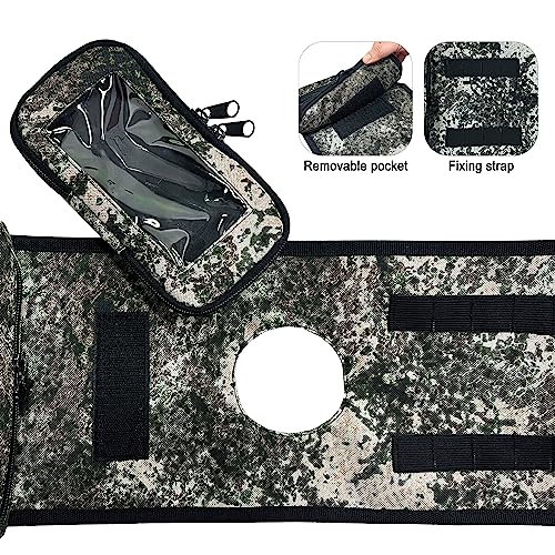 MYDAYS ATV Saddle Bag,Cargo Tank Phone Bag Storage Luggage for ATV UTV Snowmobile Motorcycle (Camo) - color: Camo