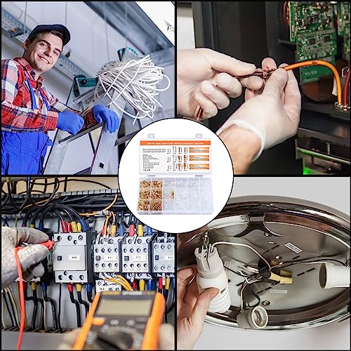 600 Pcs 2.8mm 4.8mm 6.3mm Male and Female Wire Spade Connectors and Insulating Sleeve Kit, Car Audio Speaker Bullet Connectors Terminals Wire Crimps for Car Speaker Electrical Wiring