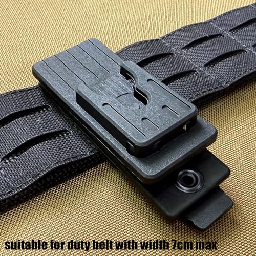 Tactical Mic Clip, 360 Degrees Rotating Quick Release Two-Way Radio Microphone Clip for Duty Belt