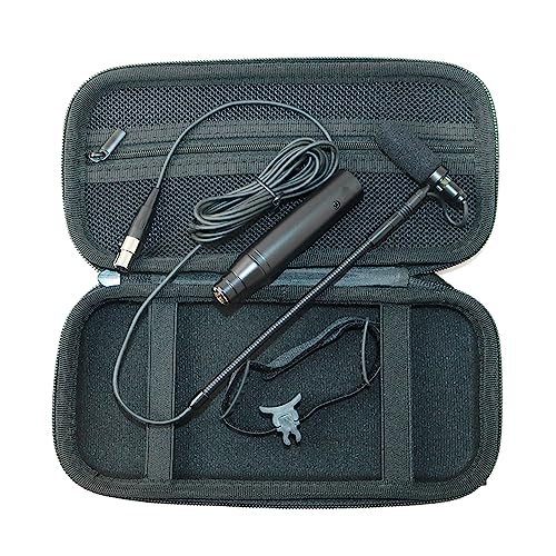 IM80-SH4-FLT Clarinet Clip-On Musical Instrument Microphone for Shure Wireless System 48V Phantom Power Input Flexible Gooseneck Condenser Microphone with Flute/Clarinet Clamp