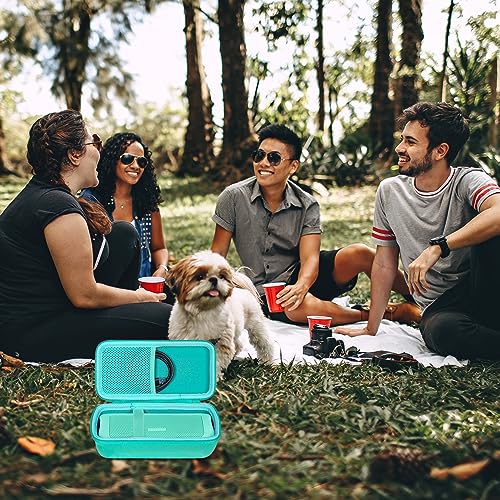 co2CREA Hard Case for BolaButty X-GO C27C Bluetooth Speaker Speaker,Teal | Travel Protective Storage Bag with Mesh Pocket & Handle, Shockproof EVA Shell and Soft Lining - color: Teal