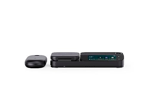 YEALINK BH71 Bluetooth Wireless Mono Headset, BHB710 Workstation w/ 3' Colour Touch screen & Carry Case (+20hrs), Qi Wireless Charging,3 Size Ear Plug