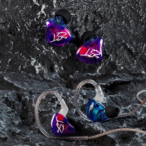 Easy KZ Yinyoo ZST 하이브리드 밴란스 아마추어 다이나믹 인이어 이어폰, 1BA+1DD HiFi 헤드셋 (ZST 마이크 없음) - color: 블랙 zst 마이크 없음, size: 마이크 없음, style: 마이크 없음