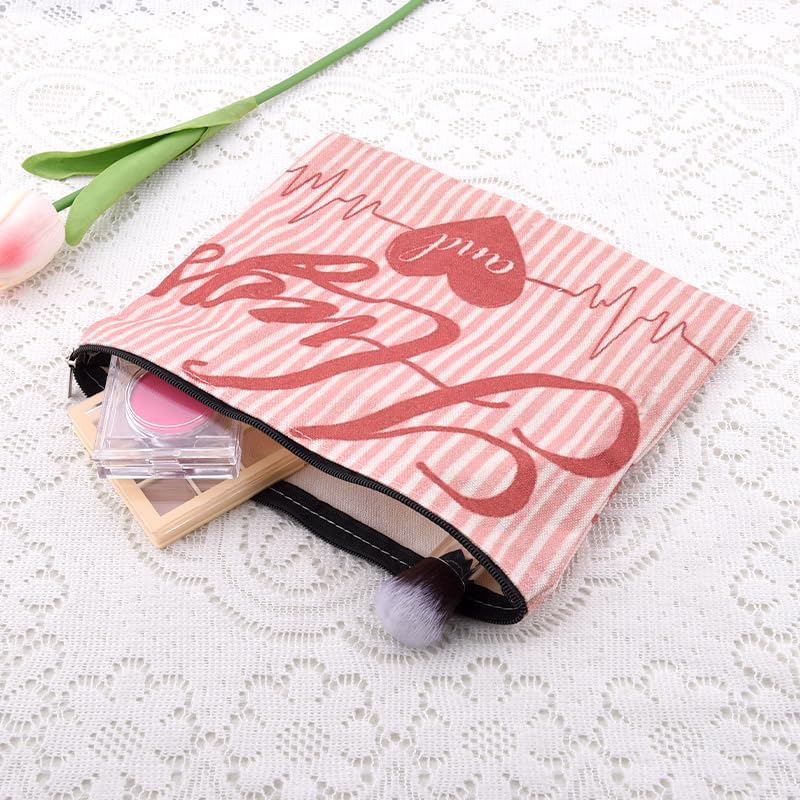 Valentines Day Gift Cosmetic Bag Travel Bag for Cosmetics with Hearts Hug Makeup Bag Pouch Romantic Gifts for Anniversary Toiletry Pouch Gf Presents for Birthday Fiancee Girlfriend Wife Gifts Ideas - color: Anniversary Gift Cosmetic Bag