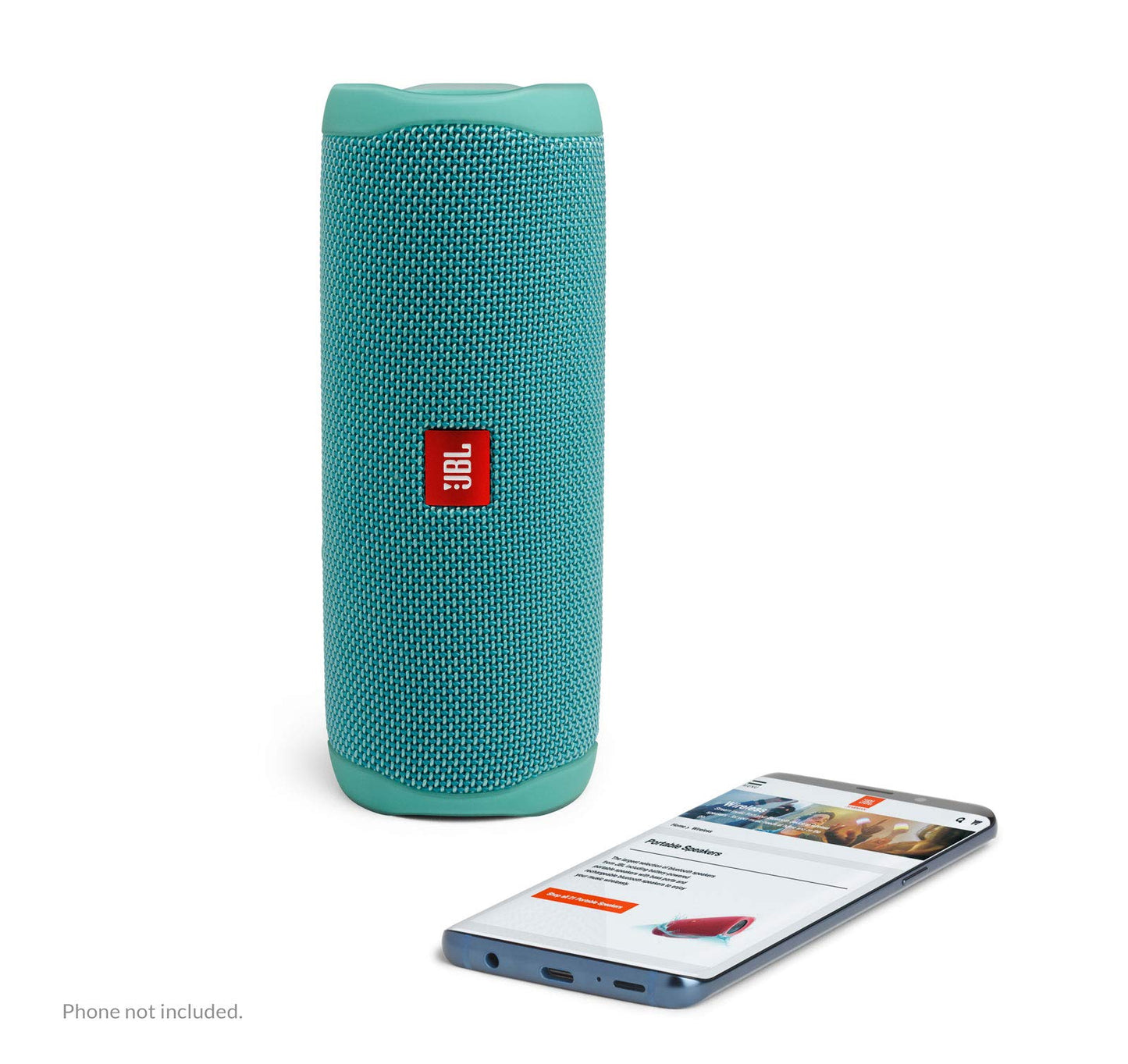 JBL FLIP 5 Waterproof Portable Bluetooth Speaker - Teal (Renewed) - color: Teal
