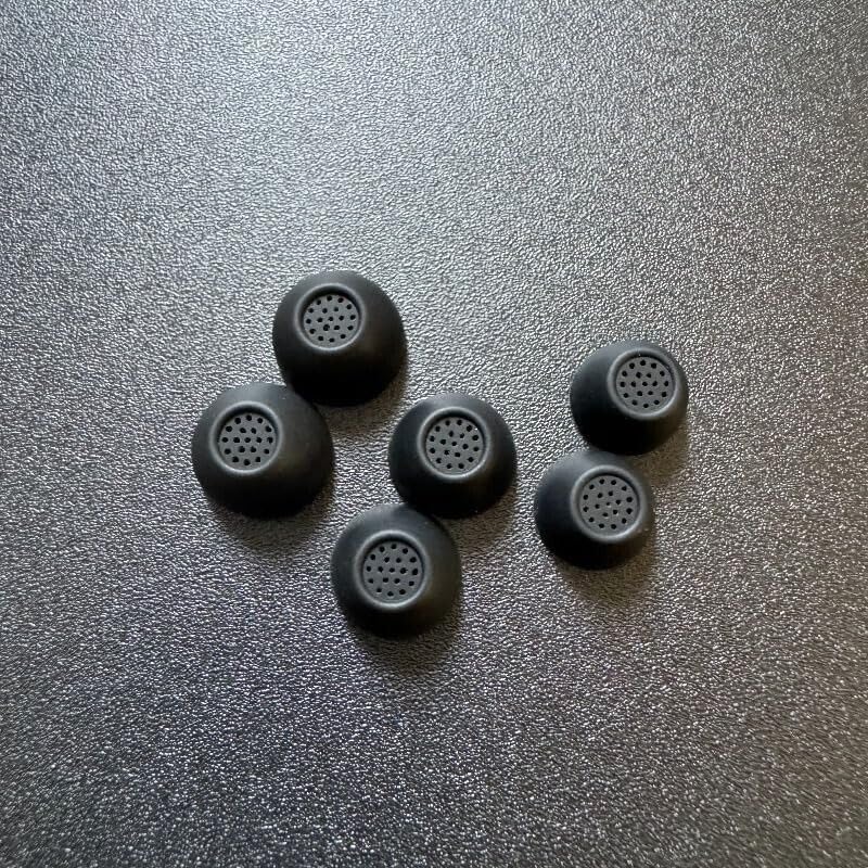 Ear Tips for Samsung Galaxy Buds FE Earbud Accessories, Replacement Silicone Ear Tips and Wings, 3 Pairs, Black